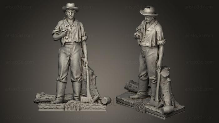 Military figurines (STKW_0012) 3D model for CNC machine